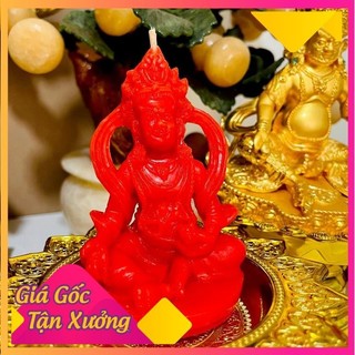 Nến tượng hoàng thần tài - nến thơm đỏ vàng