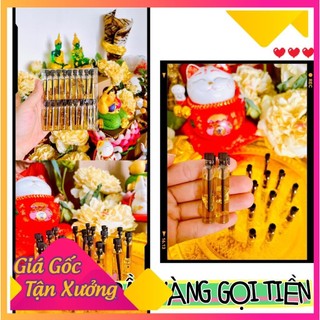 Dầu vàng cầu may mắn, tài lộc nắp đen