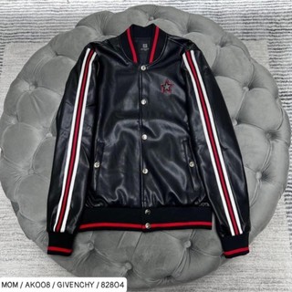 Áo Khoác Bomber Thêu Chữ Da Givenchi Cực Đẹp