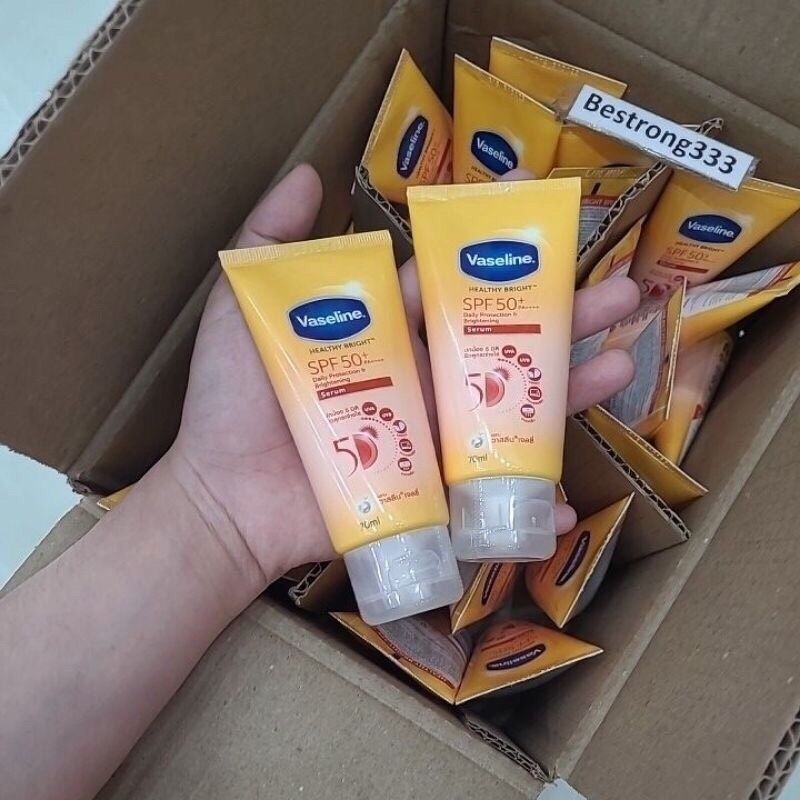 [Mã COSXANH100 giảm 10% đơn 250K] Serum Dưỡng Thể Chống Nắng Vaseline Healthy Bright SPF 50+ PA++++ 