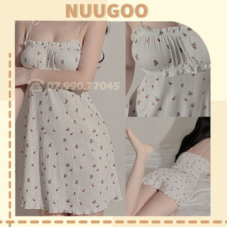 Váy ngủ gợi cảm váy ngủ hai dây kiểu dáng hàn quốc gợi cảm hot 2023 NUUGOOVN2