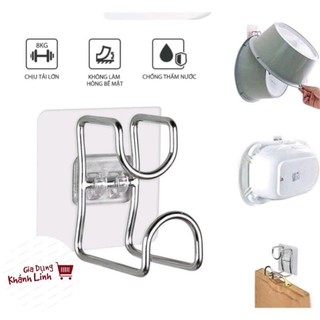 Móc Inox Dán Tường Treo Thau Chậu, Khăn, Quần Áo, Giá Gắn Tường Treo Đồ Nhà Bếp, Nhà Tắm - T8956