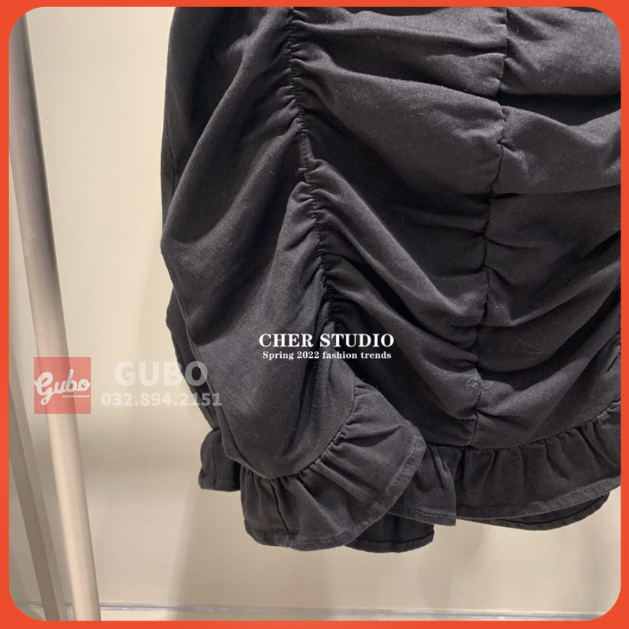 Váy nữ  Đầm nữ chân váy phồng màu đen kiểu dáng Hepburn ulzzang GUBO7910