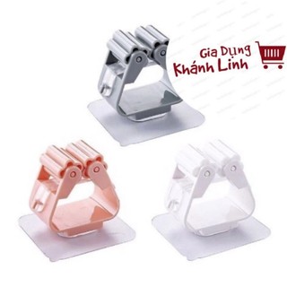 Kẹp treo dụng cụ vệ sinh và chổi lau nhà, kẹp treo đồ gia dụng dán tường đa năng