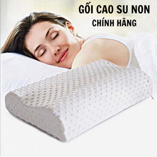 Gối cao su non zaza cao cấp - gối massage chông ngáy ngủ, mềm mại cho giấc ngủ êm ái kích thước 50cm - 30cm