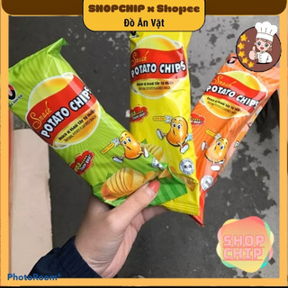 5 Gói Bim Bim Khoai Tây Thái Lát Potatochips, Snack Khoai Tây Thái Lát, Đồ Ăn Vặt