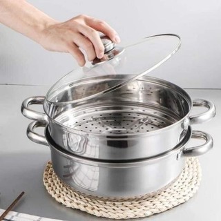 Nồi hấp inox 2 tầng đa năng