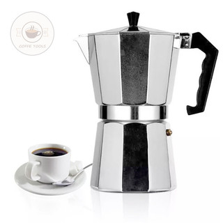 Bình pha cà phê moka pot nhôm hình bát giác cực đẹp màu ngẫu nhiên