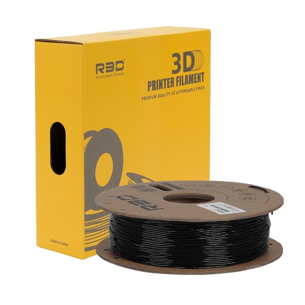 【R3D】Nhựa TPU in 3D độ bền cao, màu Đen - Nhựa sợi FDM in 3D chính hãng R3D