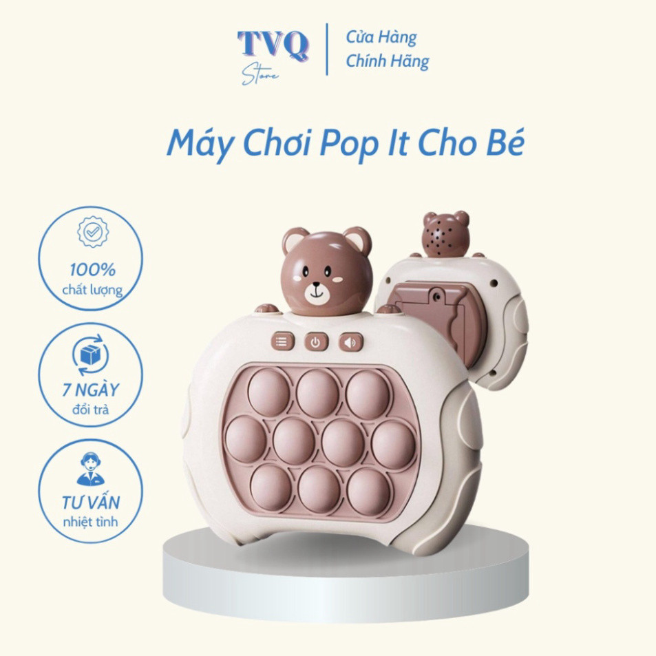 Máy Chơi Game Popit Luyện Phản Xạ Cho Bé Kèm Nút Bấm Theo Nhạc ( TVQ.Store)