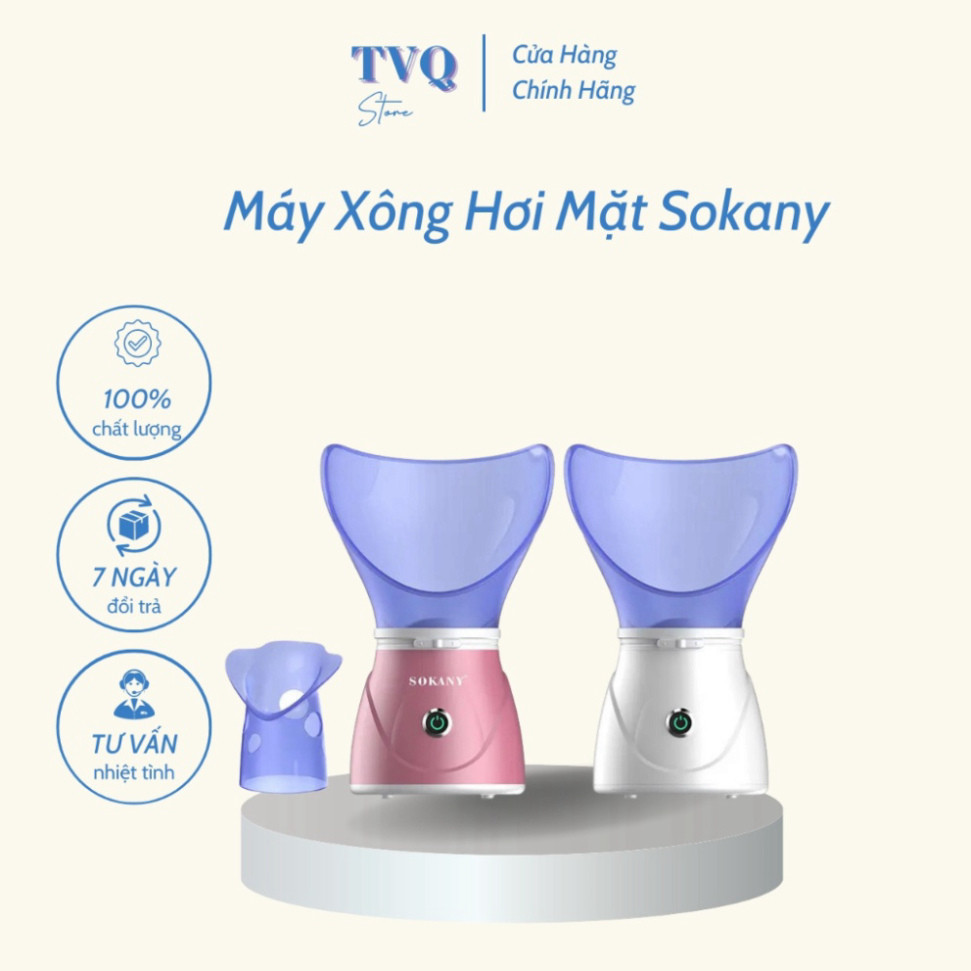 Máy Xông Hơi Mặt Làm Đẹp Da Tại Nhà Tiện Lợi Dễ Sử Dụng ( TVQ Store )