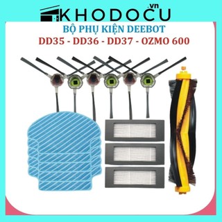 Phụ kiện thay thế - robot ecovacs dd35/dd36/dd37 - ecovacs deebot 600 - khănlau, chổi cạnh, chổi chính, lọc bụi