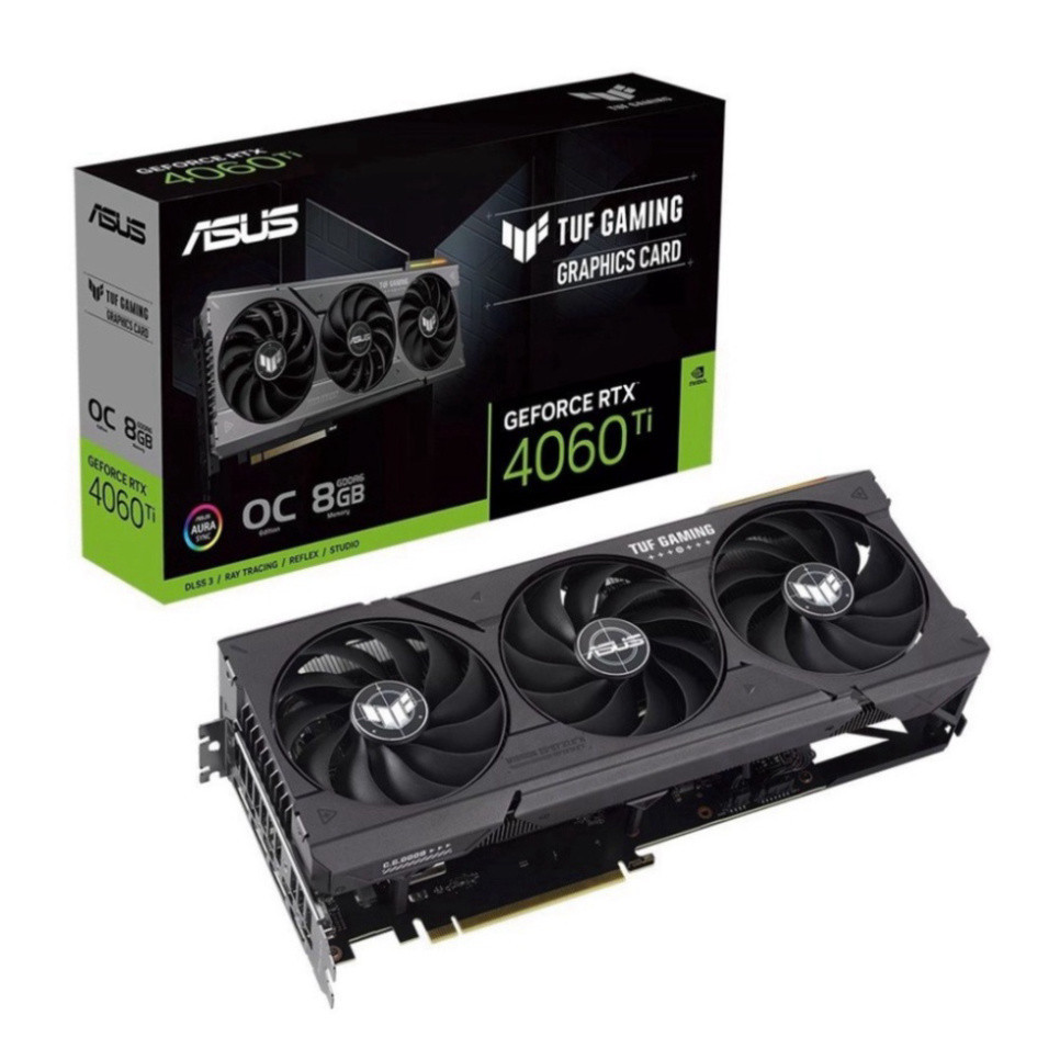 Card screen ASUS TUF RTX 4060 TI O8G Gaming