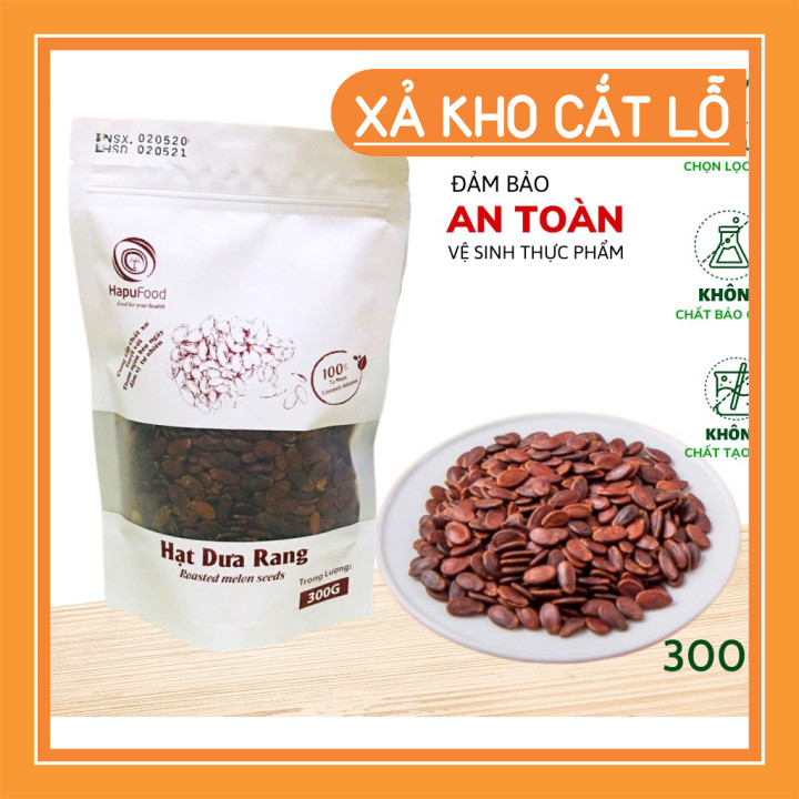 (Sỉ rẻ) Hạt dưa rang 300g HAPUFOOD ăn liền dinh dưỡng, đảm bảo ATVSTP [chiết bao xá]