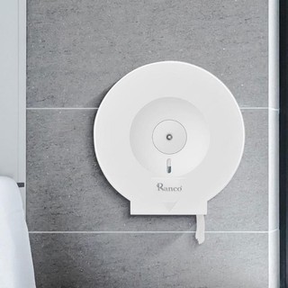 Hộp Đựng Giấy Vệ Sinh Công Cộng RANCO, Lô Giấy Vệ Sinh Nhựa ABS, Hộp Giấy Tròn Cuộn Lớn Công Nghiệp Gắn Tường, - R08962