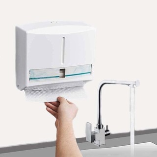 Hộp Đựng Giấy Vệ Sinh Lớn  Giấy Gấp Rút Chữ Nhật Hộp Giấy Công Nghiệp RANCO Gắn Tường Nhựa ABS Chống Gỉ Sét – R8957