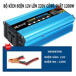 Bộ kích điện 12V lên 220V 1200W - 1200w Inverter 12V Sin Chuẩn