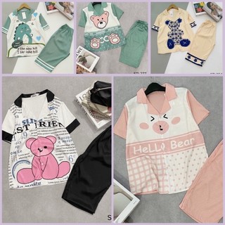 [Hàng Có Size] Pijama Lụa Mango Cộc Lửng - Bộ Mặc Nhà Lửng Mềm Mát THấm Hút Mồ Hôi
