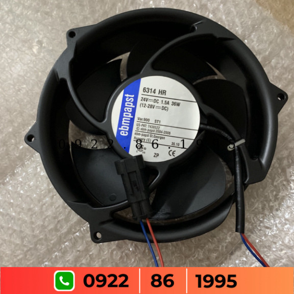 6314hu 6314hr  Ebmpapst Quạt 24V 36W Acs510 Biến Tần ABB Quạt Làm Mát