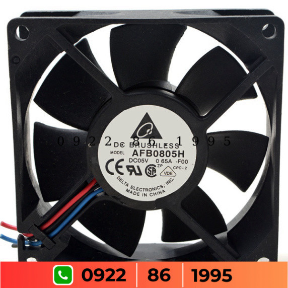 Quạt làm giảm nhiệt độ Bi Đôi Delta Afb0805h 5V 0.65A 8025 8Cm