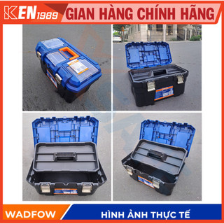 Hộp đựng đồ nghề WADFOW kích thước 13-19inch Thùng dụng cụ nhựa PP cứng cáp chịu lực tốt độ bền cao, nhiều ngăn tiện lợi