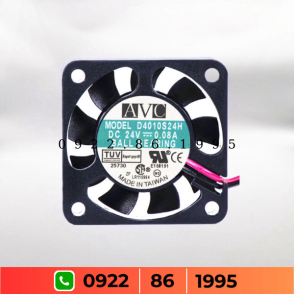 Đài Loan AVC 4010 24V 0.08a Quạt  4Cm trưng bày  Quạt làm giảm nhiệt độ D4010s24h