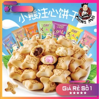 COMBO 5 GÓI Bánh Gấu Nhân Kem KOALA -bánh gấu nhân kem - Dâu tây - Sữa - Sữa Chua thơm ngon giòn tan