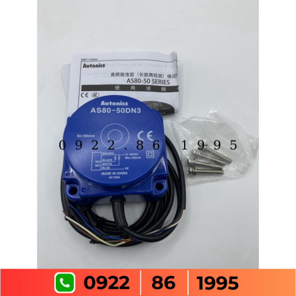 Autonics công tắc nguồn Tiệm Cận  Dài AS80-50DP3 AS80-50DN3
