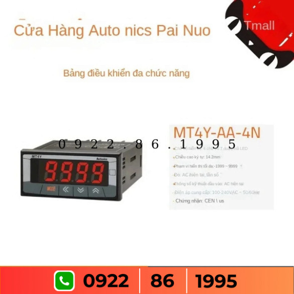 Bảng chỉ dẫn Autonics MT4Y-AA-4N MT4Y-AA-40~46