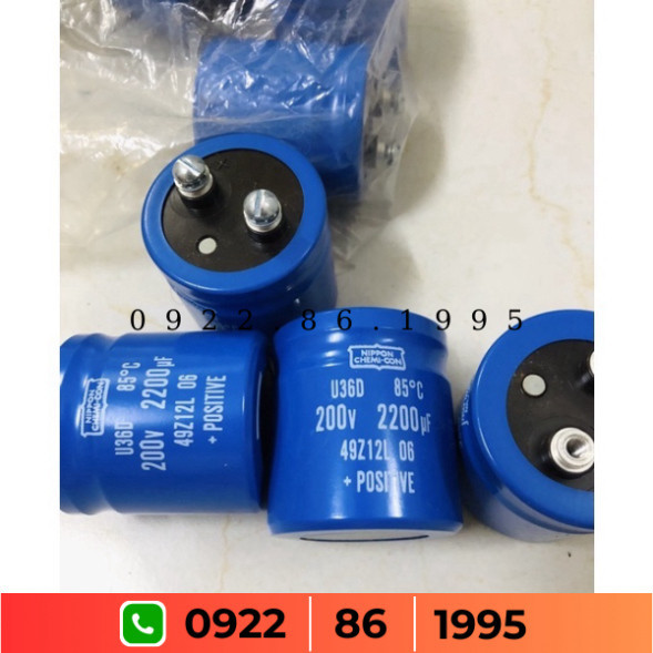 Tụ điện Nippon Chemi-con 2200uf 200V