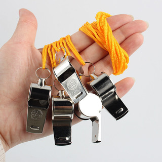 🍉(Set) Còi thổi trọng tài bằng thép không gỉ có dây buộc DUASHOP
