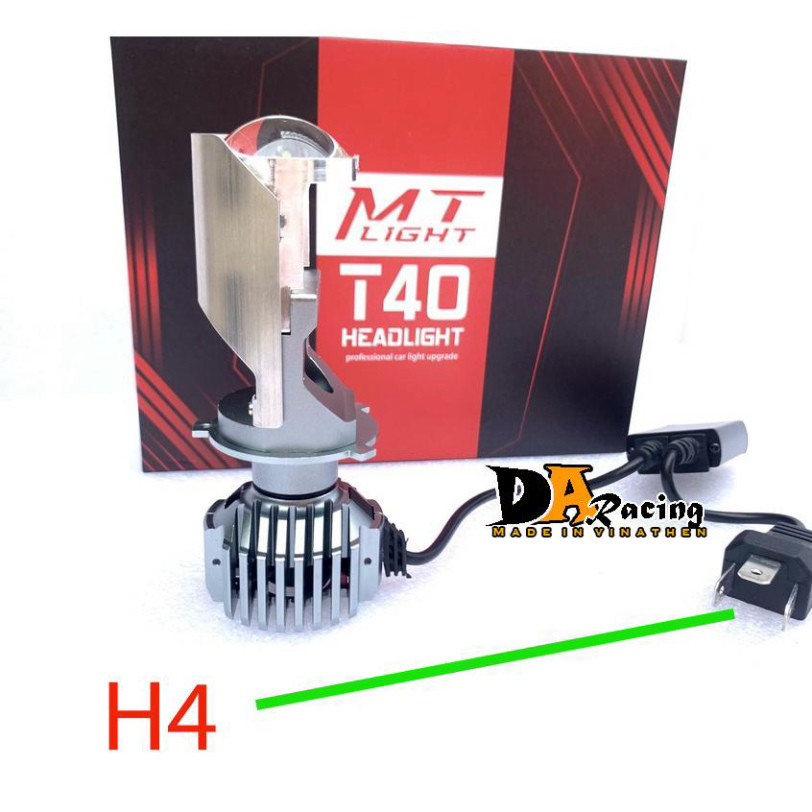 Pha led bi cầu mini T40 bản nâng cấp, mẫu mới nhất 2023 chân H4