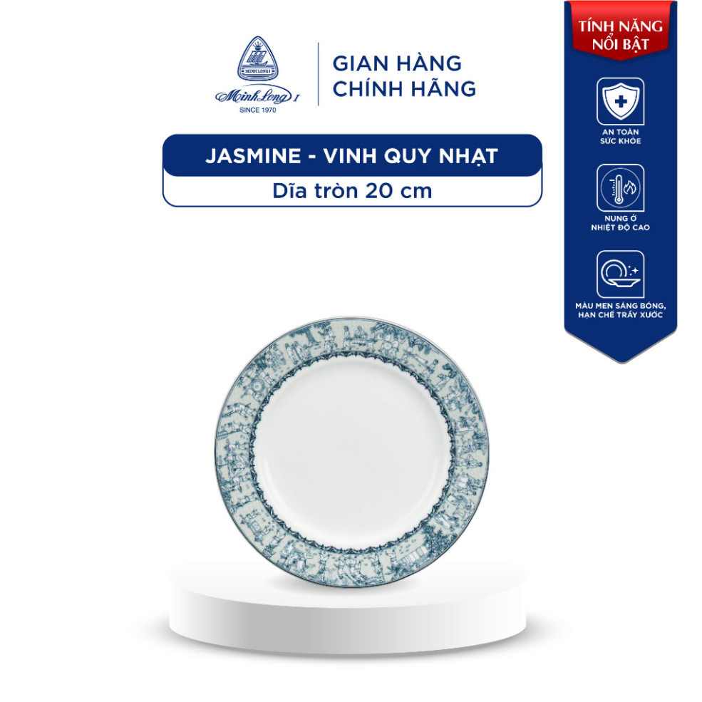 Chén, Bát Ăn Cơm, Dĩa Sứ Cao Cấp Minh Long - Jasmine - Vinh Quy Nhạt