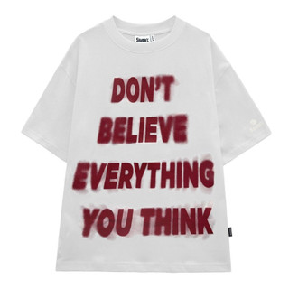 Áo thun simon'c you think tee - trắng cotton nam nữ unisex tay lỡ oversize local brand hottren 2024