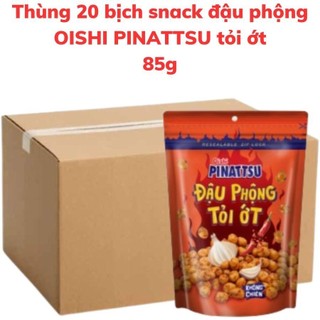 Snack đậu phộng OISHI PINATTSU vị tỏi ớt bịch 85g