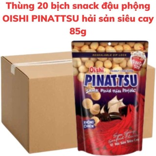 Snack đậu phộng OISHI PINATTSU vị hải sản siêu cay bịch 85g