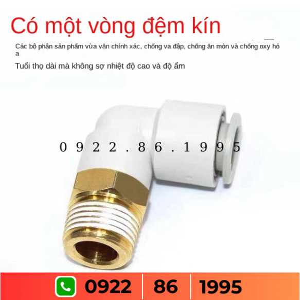 Loại SMC PL Khuỷu Tay Ngoài Đầu Nối Ống Cắm Nhanh Kq2l04/6/8/10/12-M5A/01/02/3/4S