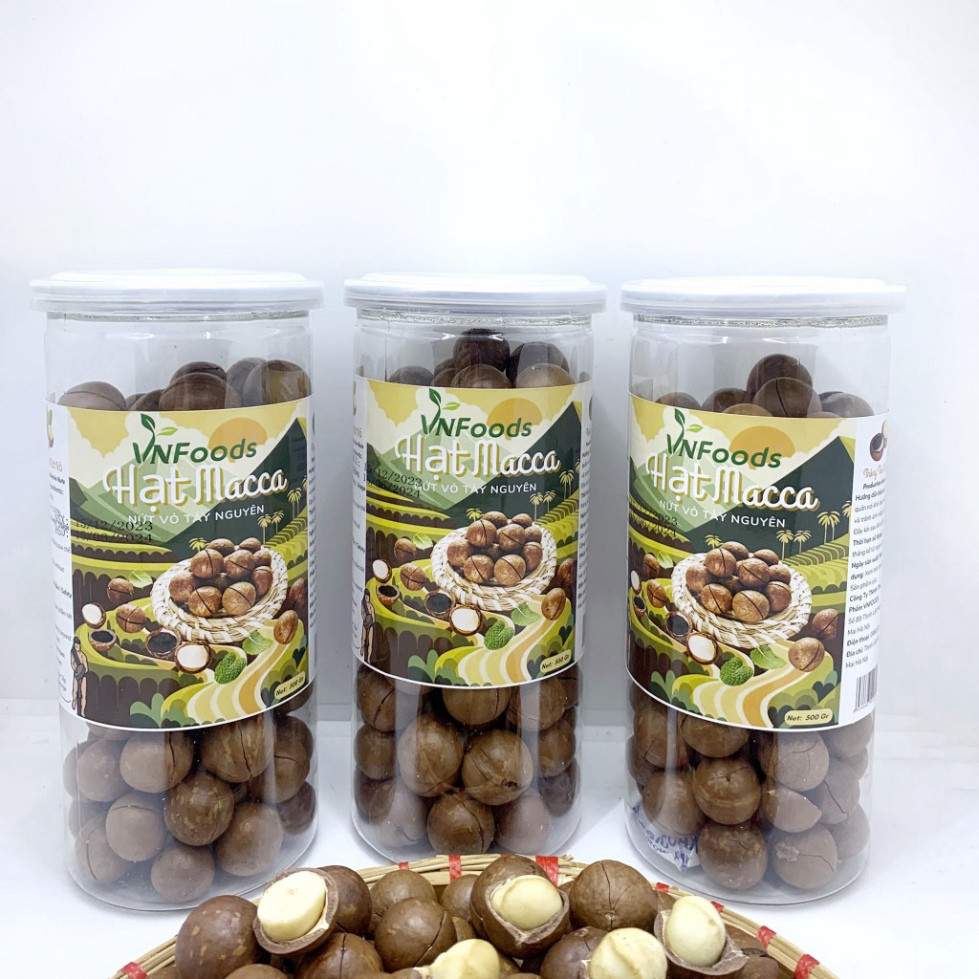 Hạt Macca Tách Vỏ 500Gr Hạt Macca Nguyên Hạt Thơm Béo VNFoods