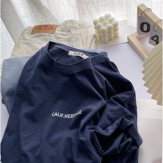[ Rẻ Vô Địch ] Áo Thun Tay Lỡ Nam Nữ 3158 Cotton Khô Uinsex In Hình Chữ Nhỏ CALIF