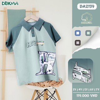 Áo polo cổ đức Dokma 3-7Y DA2139, DA3804