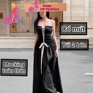 Váy maxi dáng dài, đầm ống cúp ngực có mút đan dây tôn dáng dự tiệc G406 STYLE