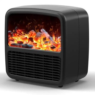 [1500W] Máy Sưởi Không Khí N6, Quạt sưởi Màn Hình 3D Than Củi Công Suất 1500w