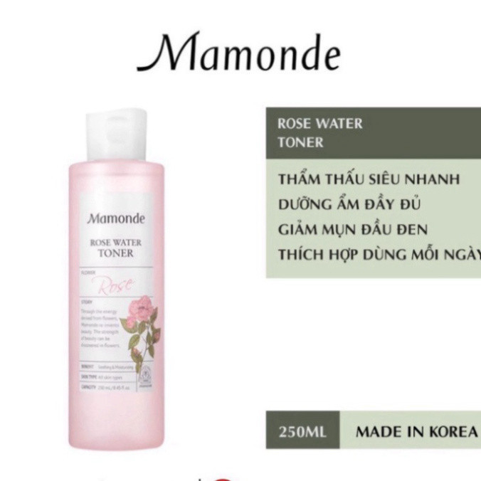 Nước Hoa Hồng Toner Mamonde Diếp Cá Làm Sạch Dầu Nhờn Và Ngăn Ngừa Mụn