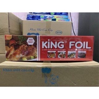 Giấy bạc nướng thực phẩm king foil - size 45cm - 3kg hàng chuẩn cty