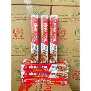 Giấy bạc nướng king foil kf30cm - bạc ngắn - hàng chuẩn công ty