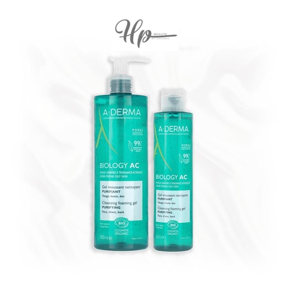 Sữa Rửa Mặt A-Derma Biology AC Gel Moussant Nettoyant Purifiant