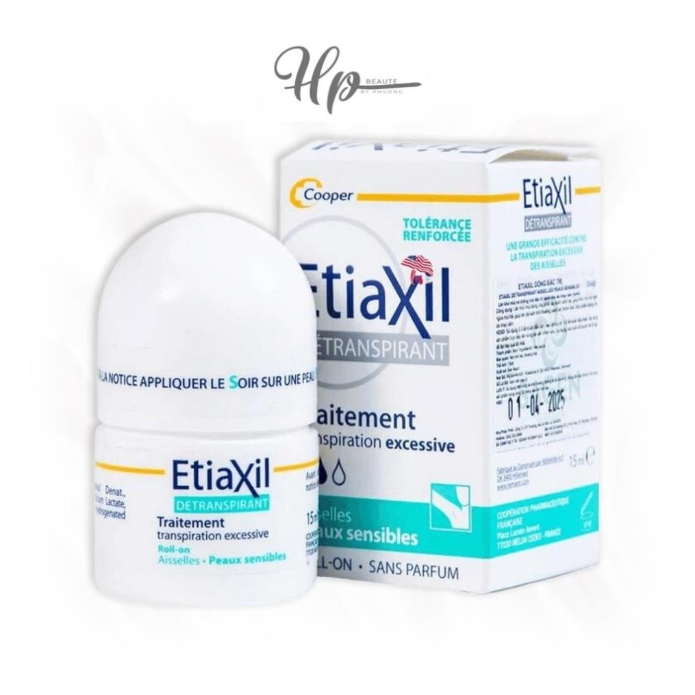 Lăn Khử Mùi Etiaxil Peaux Sensibles Giảm Mồ Hôi, Hôi Nách 15ml