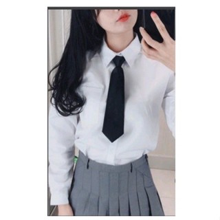 Cà vạt học sinh trẻ em nam nữ đồng phục chụp kỷ yếu màu đen thắt sẳn công sở style hàn quốc giá rẻ