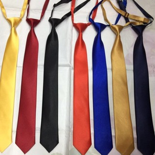 Cà vạt nam thắt sẵn dây gài phong cách Hàn Quốc bản 5cm bản 8cm dài 42 cm