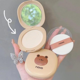 Phấn Phủ Kiềm Dầu NOVO Brown Bear Makeup Pressed Powder 5679 Olala beauty - chính hãng
